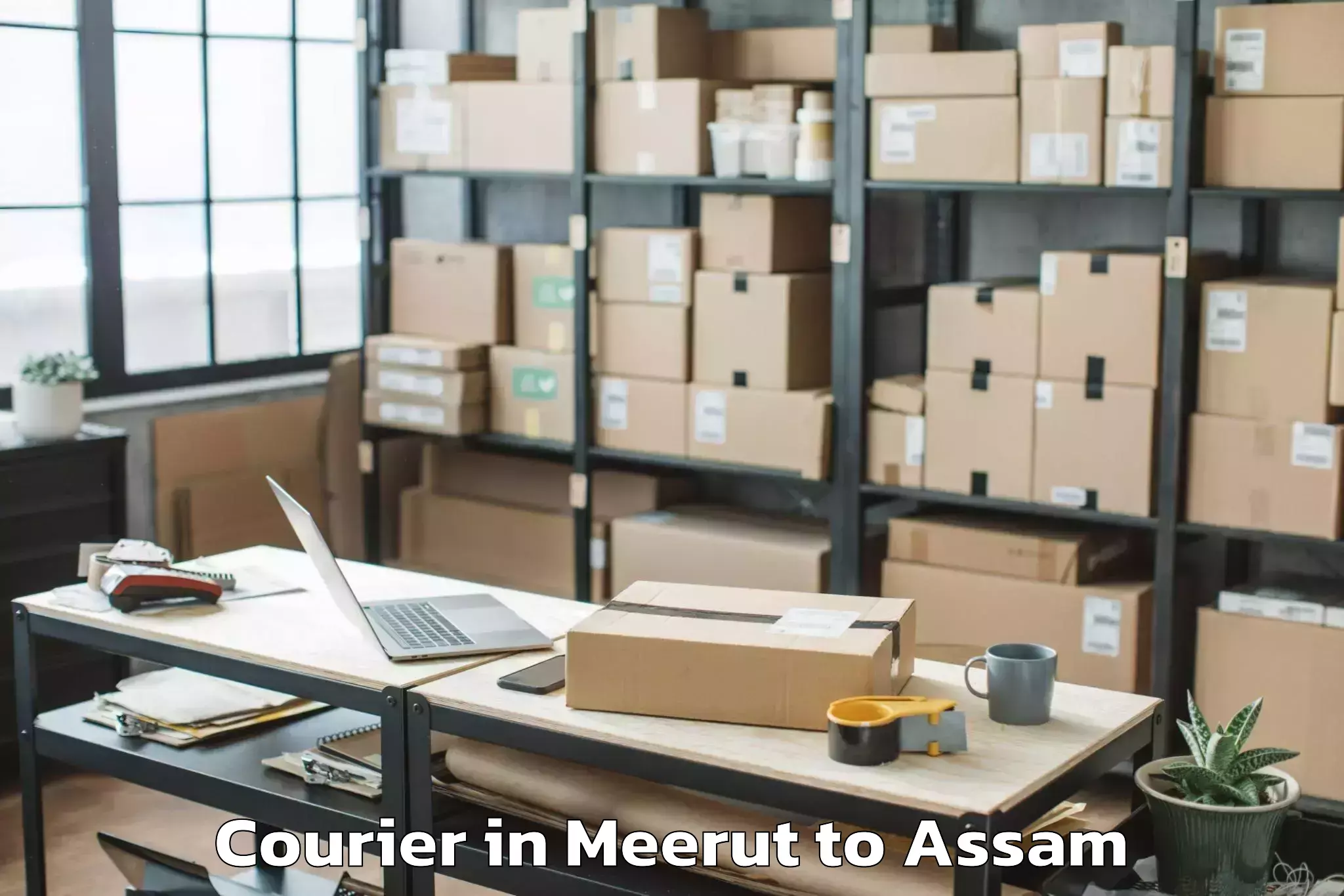 Book Your Meerut to Sissibargaon Courier Today